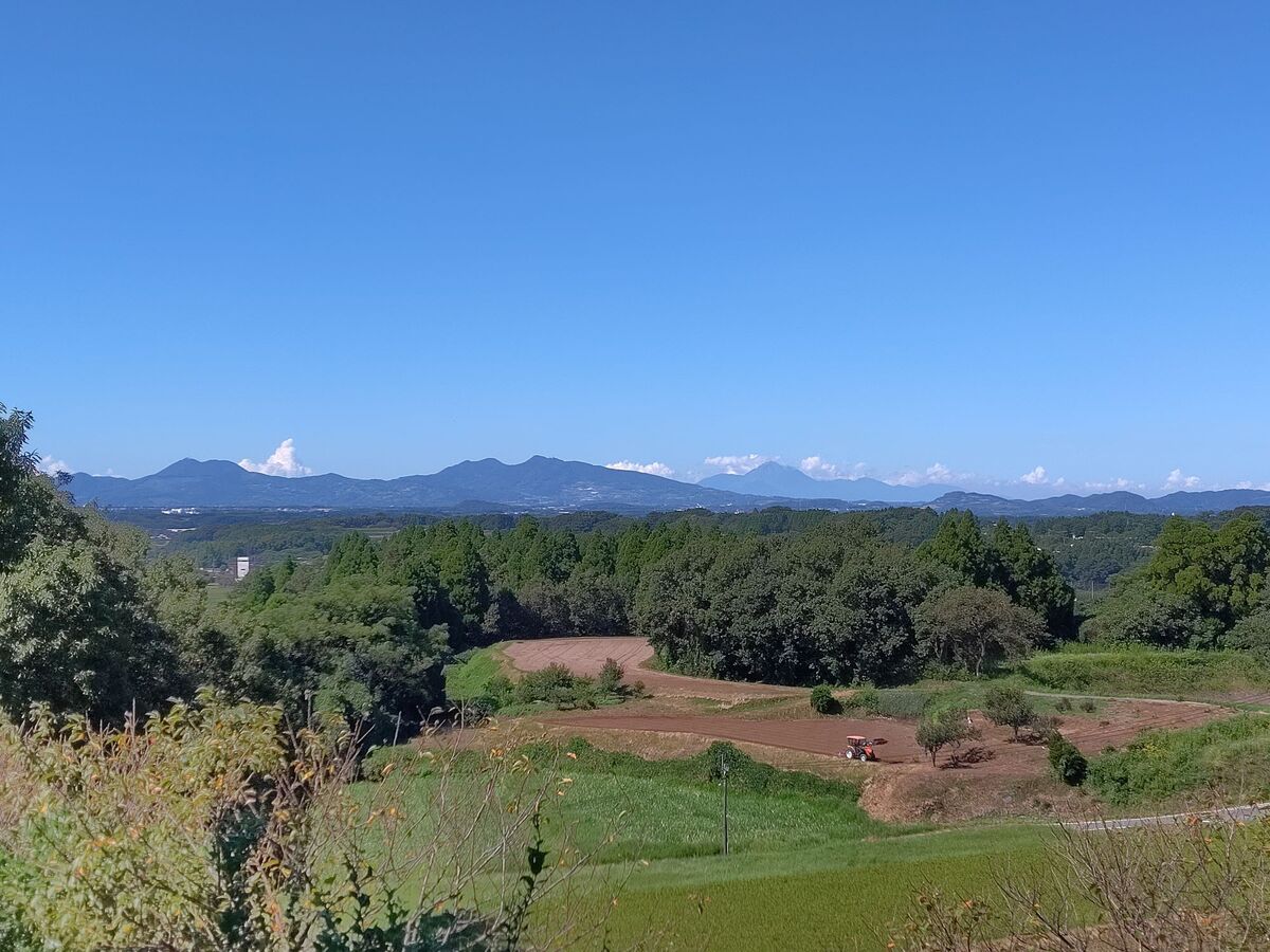 有明海方面の山々もはっきりと